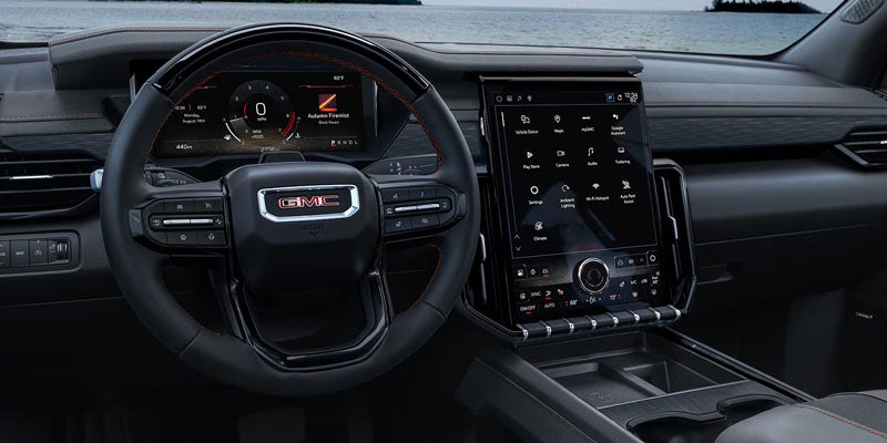 2026 GMC Acadia dashboard with touchscreen display
